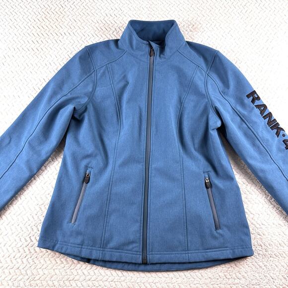 Rank 45 Western Soft Shell Jacket Womens M Mid-Weight Cowgirl Rodeo Full Zip - Picture 2 of 12